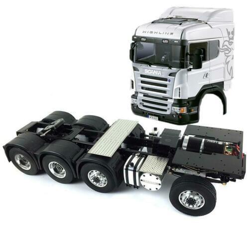 8*8 Metal LESU 1/14 Chassis Hercul Sca ABS Cabin RC Tractor Truck Motor Car THZH0319-SMT2