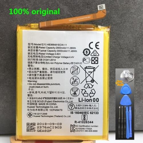 HB366481ECW-11 3000mAh Battery For Huawei Y7 Prime 2018 / Nova 2 lite / Honor 7C 5.99" LND-AL30 AL40 LDN-L21 LX2 TL10 Battery