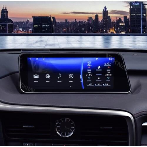 Android car multimedia player for LEXUS RX RX200 RX350 RX450 2016-2019 auto radio player GPS navigation upgrade screen 12.3 inch