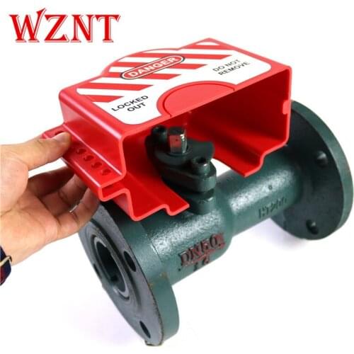 Free shipping Adjustable Flanged Ball Valves Cover Lockout safety ball VALVE LOCK suitable for DN8-DN125 Flanged Ball Valves