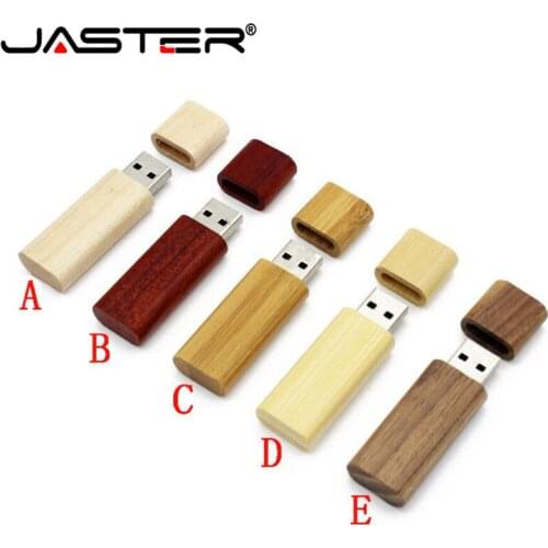 Free LOGO Wooden USB 2.0 Flash Drive 4GB 8GB 16GB 32GB 64GB 128GB Photography Gifts Pen Drives Maple Memory Stick Wedding U Disk