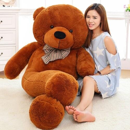 Large Size 60cm 80cm 100cm 120cm Stuffed Giant Teddy Bear Plush Toy Big Embrace Kids Doll Lovers/Christmas Gifts Birthday gift