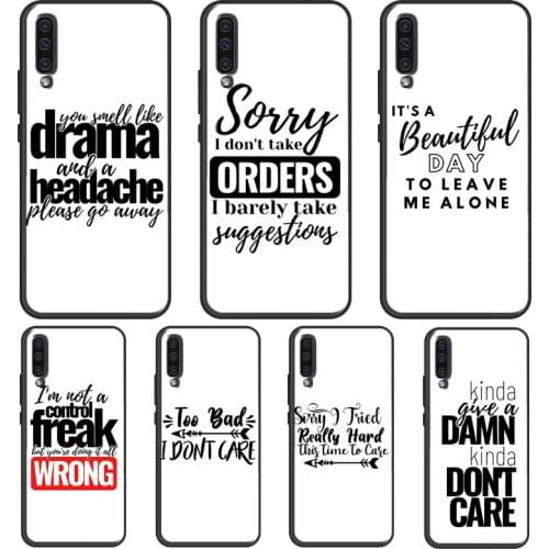 SARCASM BAD QUOTES ADULT ATTITUDE JOKES Case For Samsung A51 A71 A41 A31 A11 A21S A20 A40 A50 A70 A02S A12 A32 A42 A52 A72 Coque
