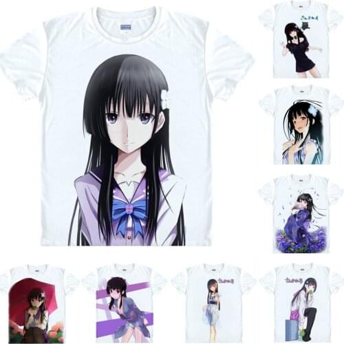 Coolprint Anime Shirt Sankarea Undying Love T-Shirts Multi-style Short Sleeve zombie girlfriend Rea Sanka Cosplay Motivs Shirts