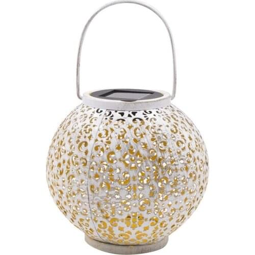 Solar Lantern Lights,Outdoor Hanging Garden Lights Metal Lamp For Patio,Outside For Table,Outdoor