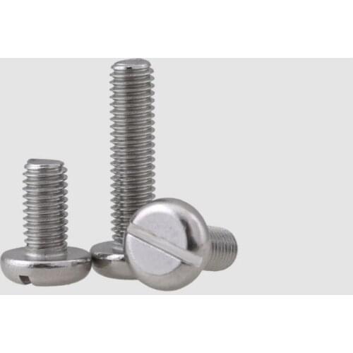 GB67 304 stainless steel slotted head screw round head M3 M4 M5 screw bolt