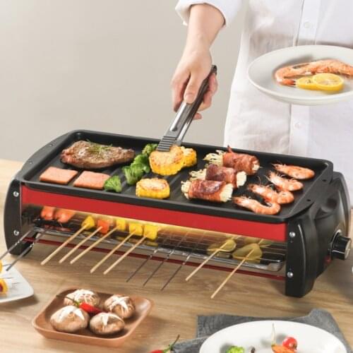 TT Barbecue Grill Household Barbecue Grill Electric Grill Smokeless Electric Oven Barbecue Oven Kebabs Electric Baking Pan