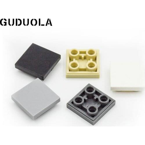 Guduola MOC Parts Tile 2x2 Inverted (11203) Building Block DIY Brick 50pcs/LOT