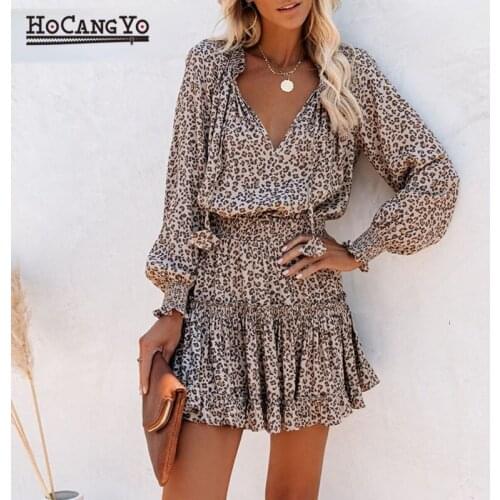 HOCANGYO Long Sleeve Summer Dresses
