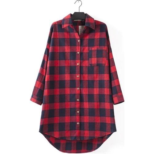 HONGRUILONG Women's Plaid Shirts