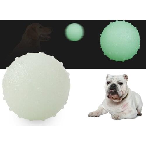 Pet Toys Ball Interactive Rattle Scratch TPR Ball Training Play Ball Attract Entertain Cat Dog Play Chewing Supplies