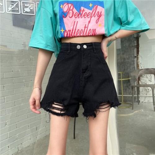 2021 Womens or Girls Classic Summer Shorts Wear Style Fashion Cow Pants Top Jeans Hole Design Button Zipper Trousers Clothes