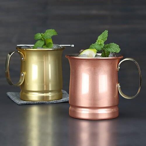 Stainless Steel Cocktail Mug Cup Mixed Drinks Cup Martini Mojito Drink Bar Moscow Mule