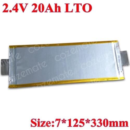 Lithium Titanate Battery 2.4V 20AH LTO Baterie for Diy 36V 48V Large Power Gas-electric Hybrid Vehicle Electric Car Motor Bus EV