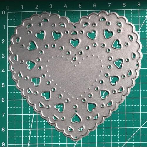 Heart Shape Metal Cutting Dies Stencil Scrapbooking DIY Album Stamp Paper Card Embossing Decor Craft Drop Ship