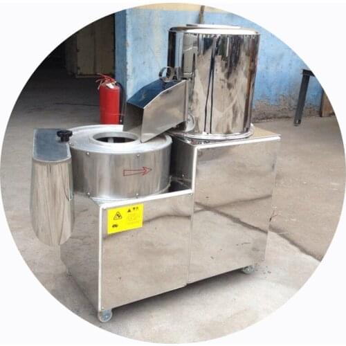 Multifunctional commercial vegetable washer and cutter electric carrot slicer Potato washing and slicing machine