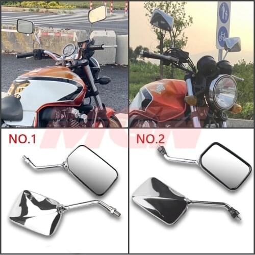 Motorcycle High quality Metal Chrome Rearview mirror For Honda CB400/750/1000/1300 CB-1 VTEC VT250 ZRX400 HORNET250/600/900