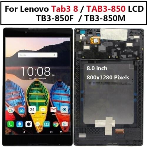 New For Lenovo TAB3 8.0 850 850F 850M TB3-850 TB3-850M TB-850M Tab3-850 Touch Screen Digitizer Glass + LCD Display Assembly