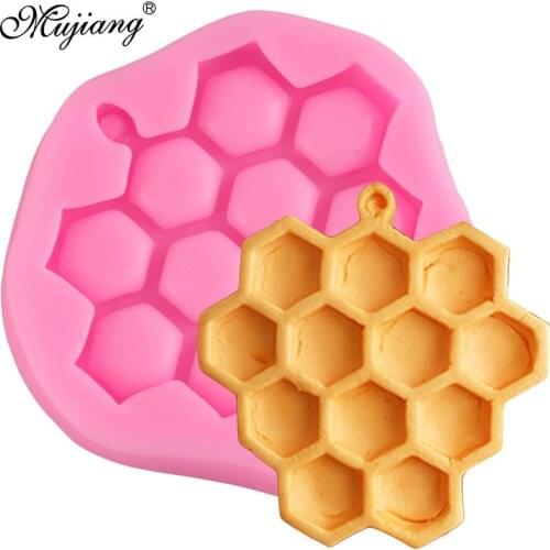 Bee Honeycomb Cookie Baking Silicone Mould Cake Decorating Tools DIY Cupcake Fondant Candy Clay Chocolate Gumpaste Moulds