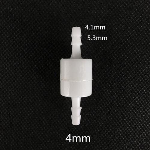 50Pcs 4mm/6mm/8mm/10mm/12mm Plastic Non Return Valves Check Valves Use For Gas/Water/Oil With Pressure