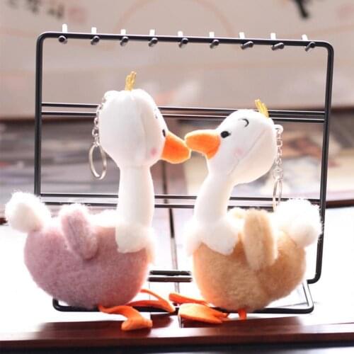 Plush Toy Ostrich Animal Plush Toy Cute Lovely Fluffy Animal Shape Backpack Doll for Gift New Ostrich Plush Toy Key chains