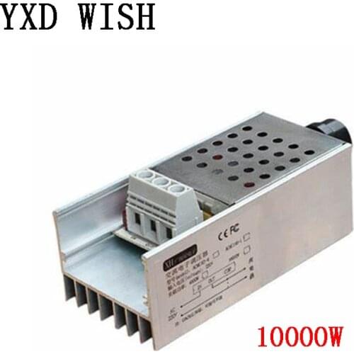 10000W Led Dimmer Speed Controller 25A High Power SCR Voltage Regulator Switch Speed Temperature Control AC 220V Llight Dimmers