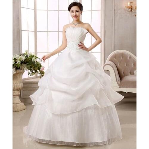 Sexy Wedding Dresses Bride Plus Size Wedding Dress Large Pregnant Womens Lace Up Dresses Ball Gowns