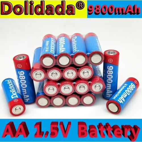 4~20 pcs AA rechargeable battery 9800mah 1.5V New Alkaline Rechargeable batery for led light toy mp3