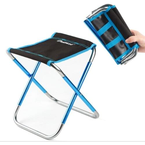 Louis Fashion Outdoor Folding Chair Stool7075 Aluminium Alloy Fishing Barbeque Folding Portable Trains Horses
