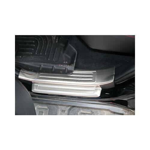 Steel Car Door Sill Threshold Plate Cover Trim 4pcs For Toyota 4Runner 2014-2019