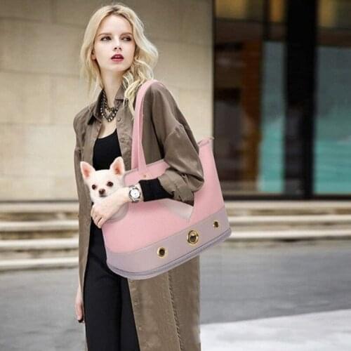 Pet Bag Fashionable Women Breathable Pet Bag Trendy Carrying Bag With Diagonal Bag For Cats And Dogs