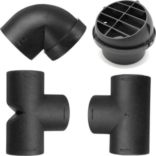 Air Vent Ducting T L Piece Elbow Pipe Outlet Exhaust Connector joiner For Webasto Eberspaecher Diesel Parking Heater Accessory