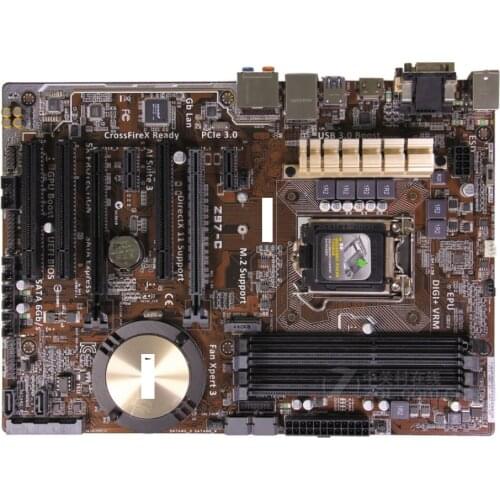 Asus Z97-C Desktop Motherboard LGA 1150 DDR3 for I3 I5 I7 CPU USB2.0 USB3.0 32GB Z97 Original motherboards free shipping