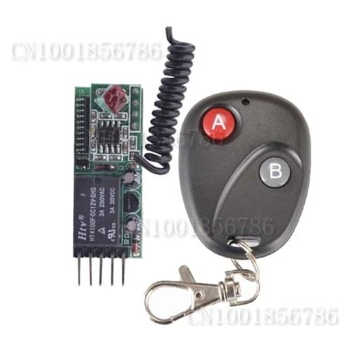 12V 1CH Max Load 250V 3A Mini wireless switch receiver Board with remote control Momentary Non-Latched/Latched 39*16*12.5mm