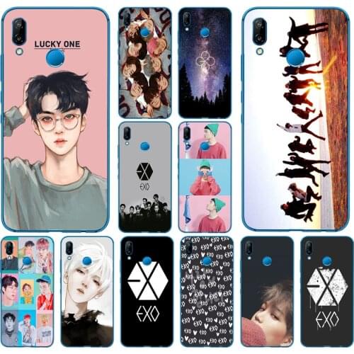 132DD Kpop exo Lucky one Soft Silicone Cover for Huawei P9 P10 P20 P30 Lite mate 10 20 PRO lite p smart 2019 case