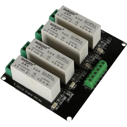 4 Channel SSR Solid State Relay High-low Trigger 5A 3-32V For UNO R3