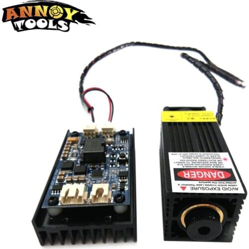 450nm 5500mW 12V High Power TTL Adjustable Focus Blue Laser Module DIY Laser Engraver Accessories 5.5W Laser Head