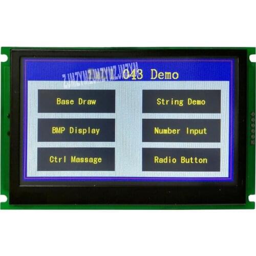 4.3-inch Color TFT Display UART Serial Screen H043 51 Single-chip Easy To Drive Touch Version Serial Screen 480x272 5V 280mA
