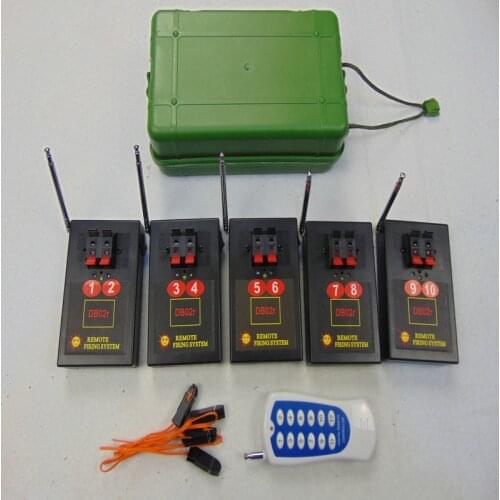 DB02R-5 10 Cues remote stage LED fireworks copper wire DMX Stage new year use smart switch wedding equipment-wireless switch