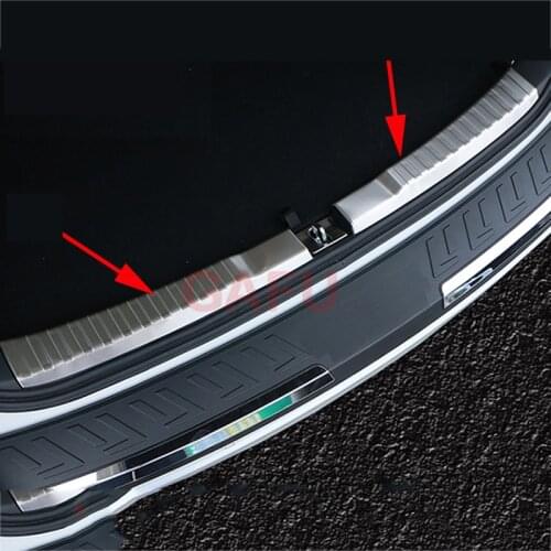 For Honda CRV CR-V 2015 2016 Car Rearguards Stainless Steel Rear Bumper Trunk Fender Sill Plate Protector Guard Covers trim