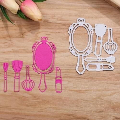 Cosmetic Makeup Metal Cutting Dies Stencils Scrapbooking Album Paper Cards Decor Handcraft Emboss Template New