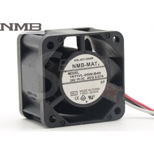 For NMB 1611VL-05W-B49 A90L-0001-0580#8 cooling fan 40*40*28mm DC 24V AVG 0.07A