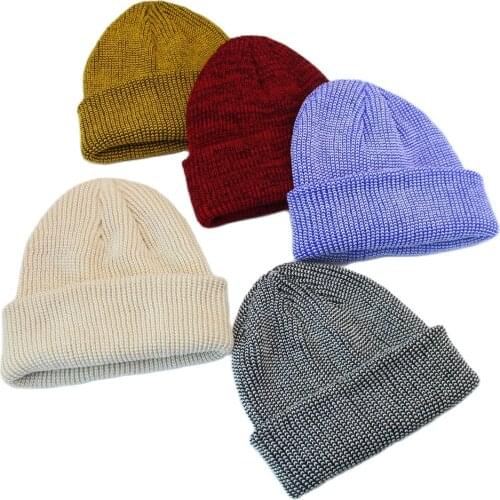 2021 New Beanies Knitted Hat Woman Mixed Color Winter Hats for Girls Ladies Casual Cap Warmer Bonnet Female Beanie Caps Gift