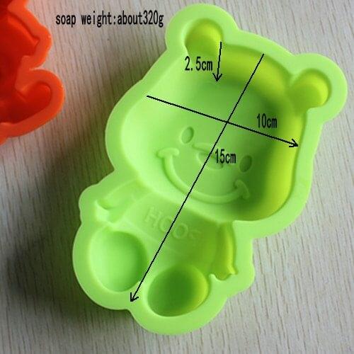 Bear shape DIY silicone cake mold soap mould baking kitchen tool