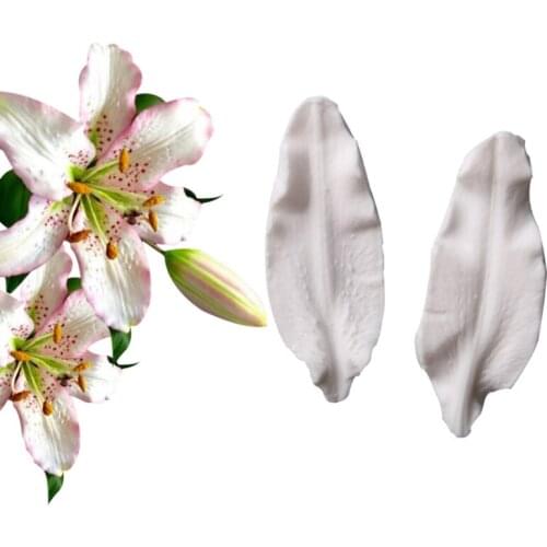 Snowy Lily Petals Silicone Mold Fondant Mould Cake Decorating Tool Chocolate Gumpaste Mold, Sugarcraft, Kitchen Accessories