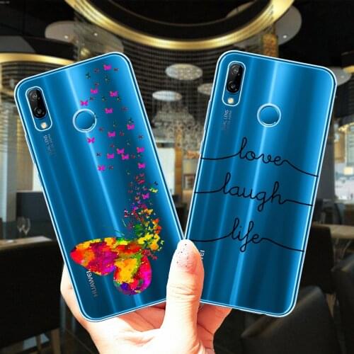 Love Laugh Life Silicone Case For Huawei P40 Lite E Pro Deer Butterfly Cat Rabbit Soft TPU Cover For Huawei P20 P30 Lite Pro