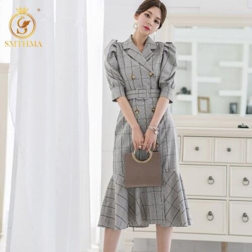 Летние платья в клетку SMTHMA China At AliExpress