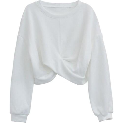 2021 Fashion INS Tide Fashion Ladies Elegant Sweatshirts Casual Female Knitwear Vintage Women Chic Long Sleeve