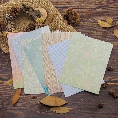 14 Sheets Background Papers Decorative Paper For Clear Stamps CUTTING DIES Scrapbooking STENSICLS DIY PHOTO Album Cards MAKING