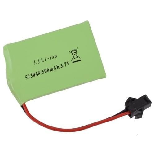3.7V 500mAh 523048 li-ion Battery for Remote Control Electric Dinosaur Toys battery For RC leaning machine Hand drum 1Piece